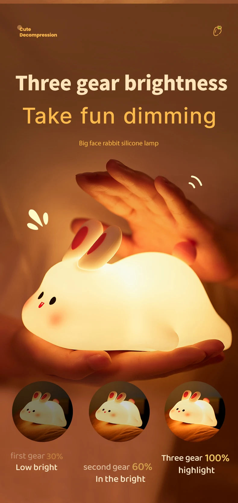 Cute Sheep Silicone Night Light