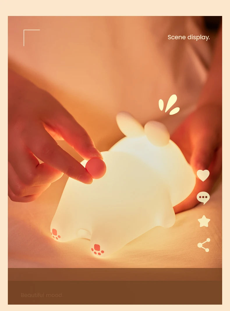 Cute Sheep Silicone Night Light