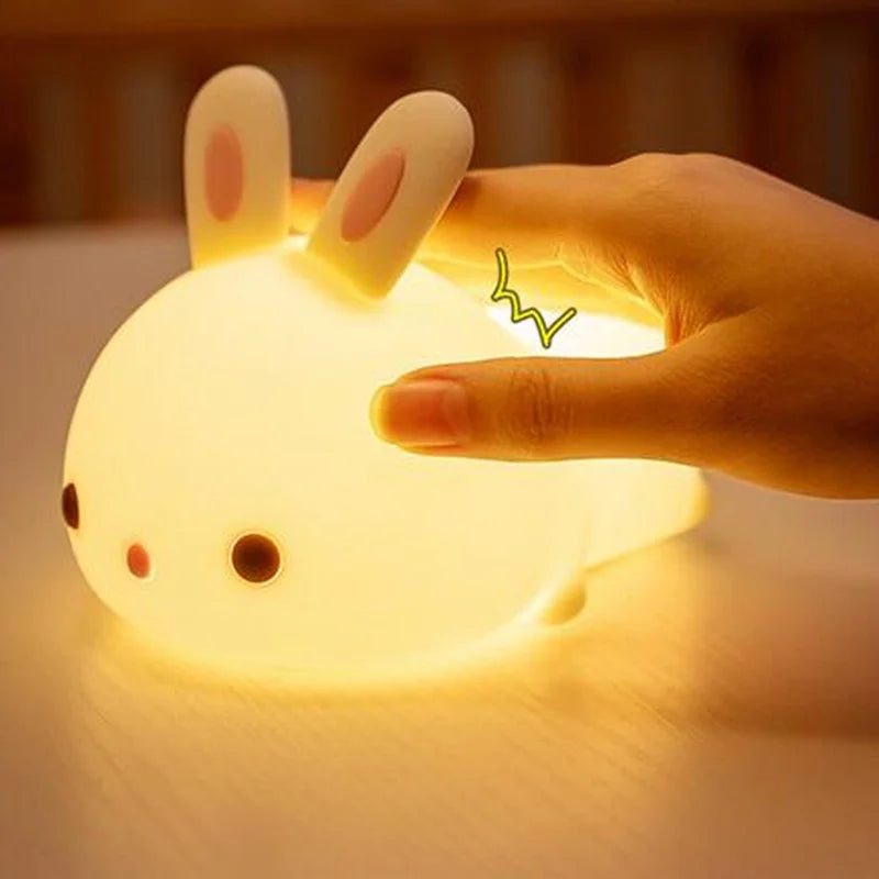 Cute Bunny Silicone Night Light