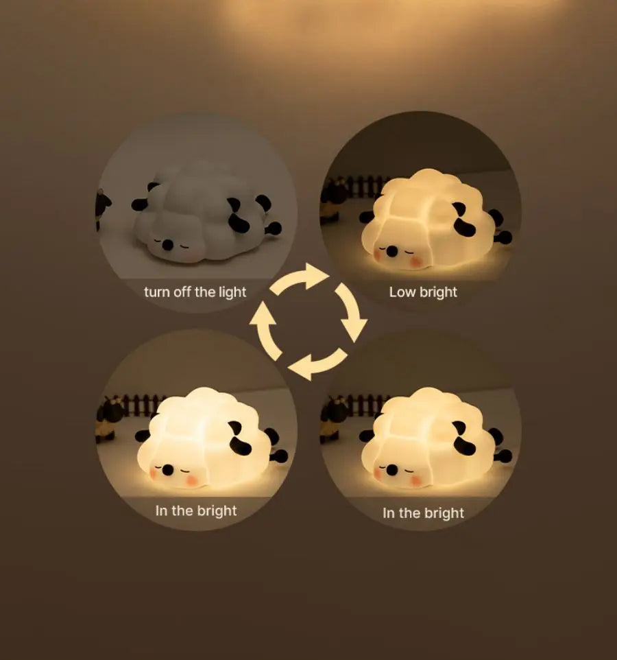 Cute Sheep Silicone Night Light