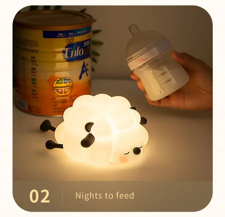 Cute Sheep Silicone Night Light