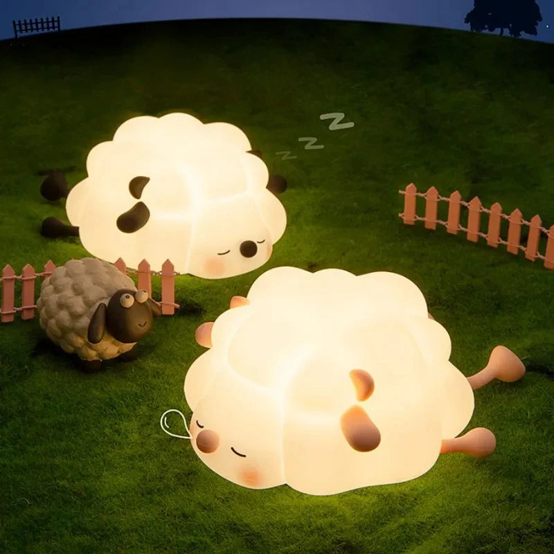 Cute Sheep Silicone Night Light