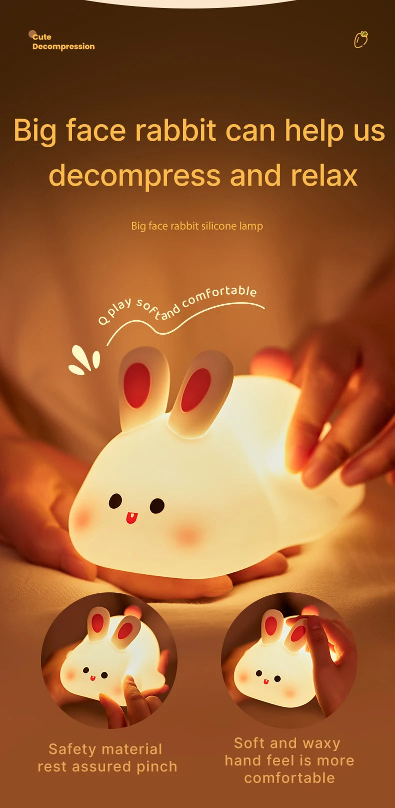 Cute Sheep Silicone Night Light