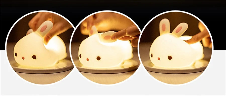 Cute Bunny Silicone Night Light