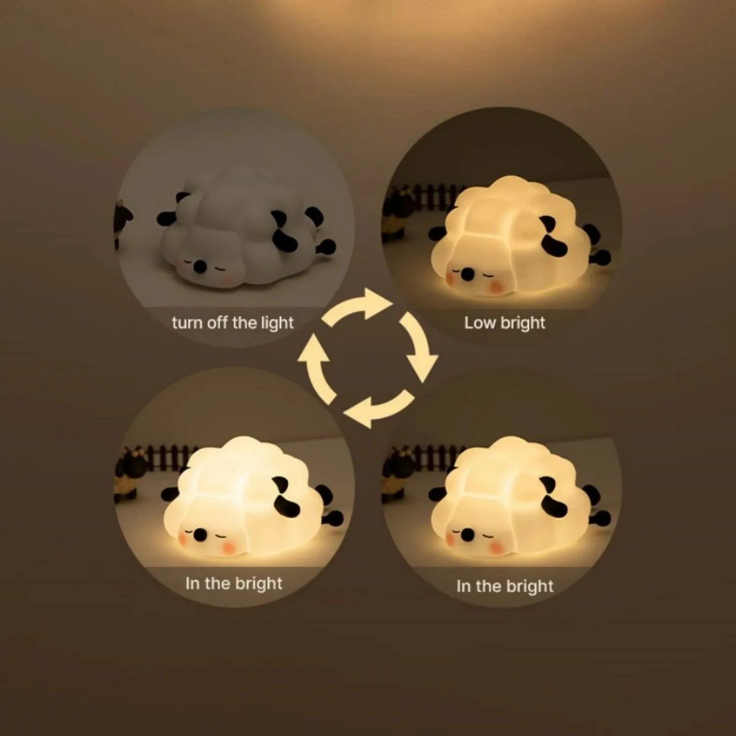 Cute Sheep Silicone Night Light